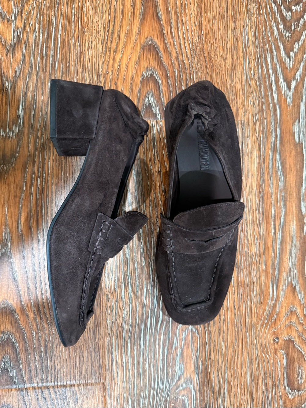 Steve Madden Women's Este Block Heel Loafers - Picture 7 of 8